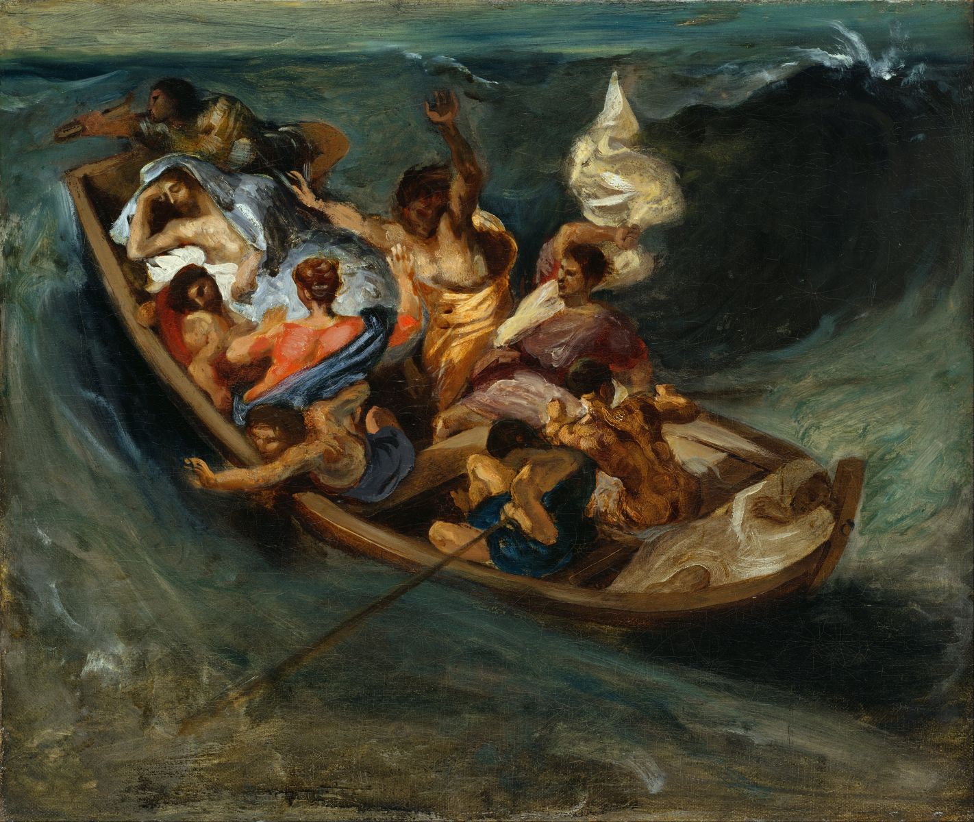 Christ on the Lake of Gennezaret, Eugène Delacroix, 1854