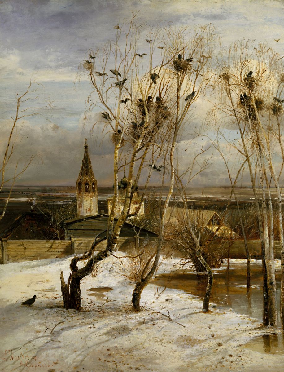 Village in Winter, c.1877, Isaac Levitan