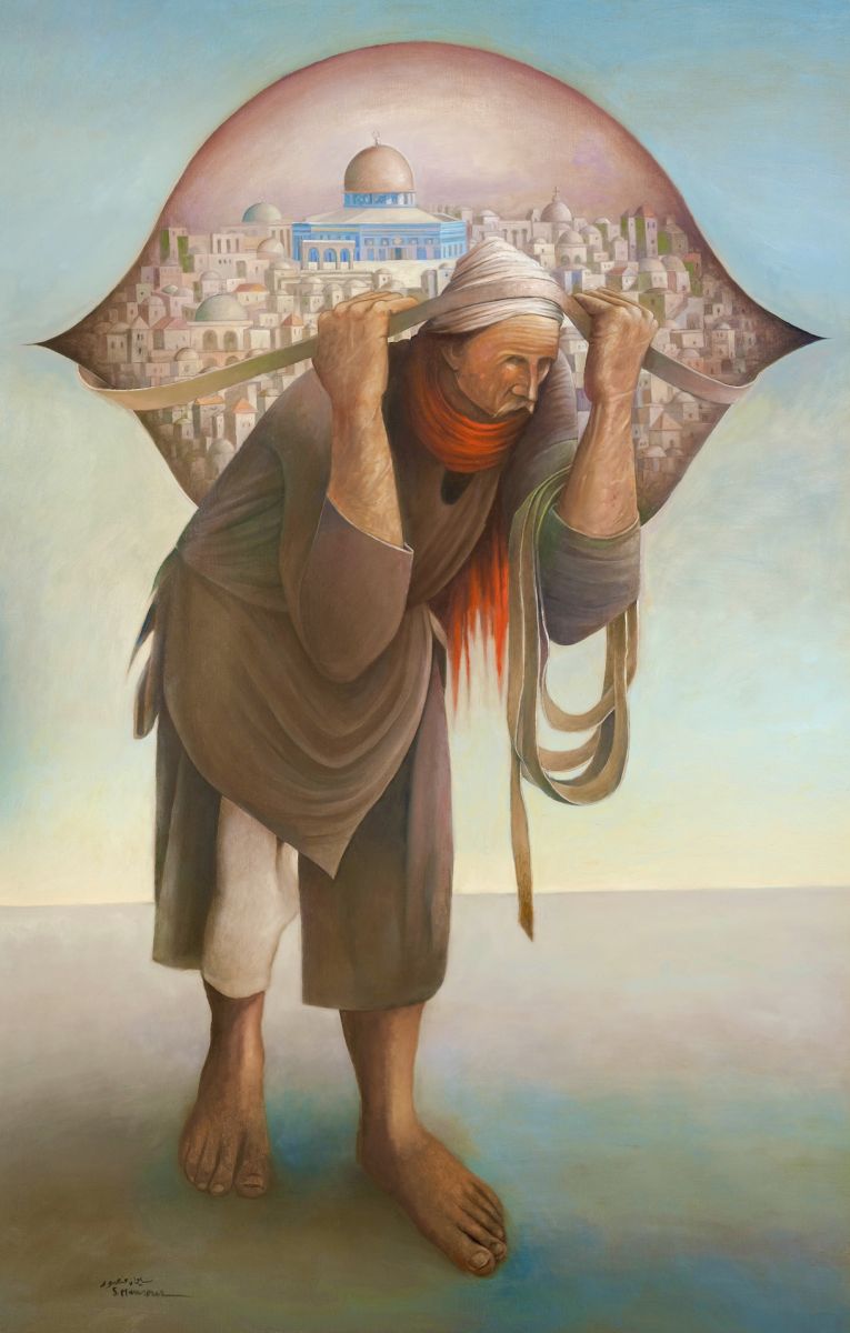 Sliman Mansour, Camel of Hardship, 1973