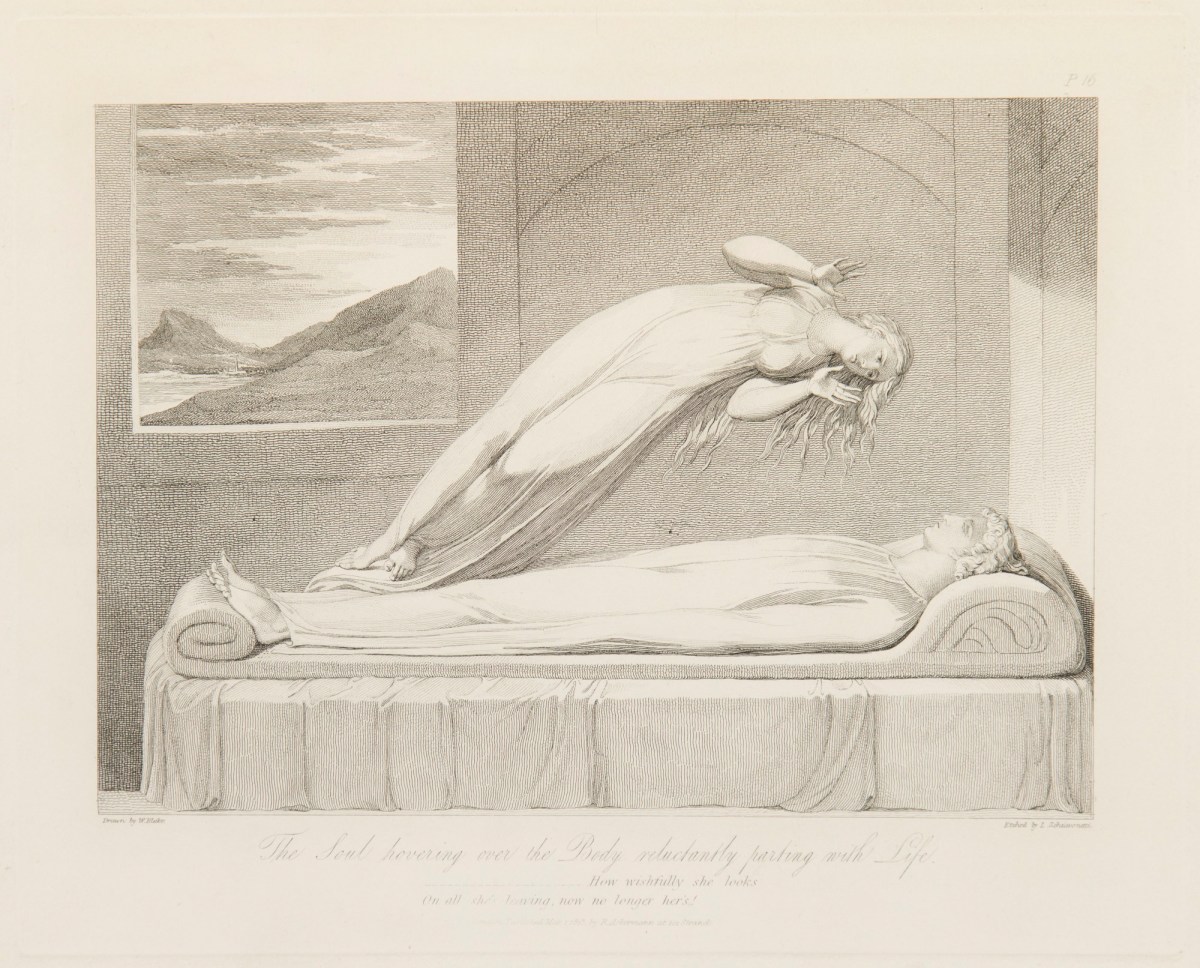 The Soul hovering over the Body, William Blake 1813