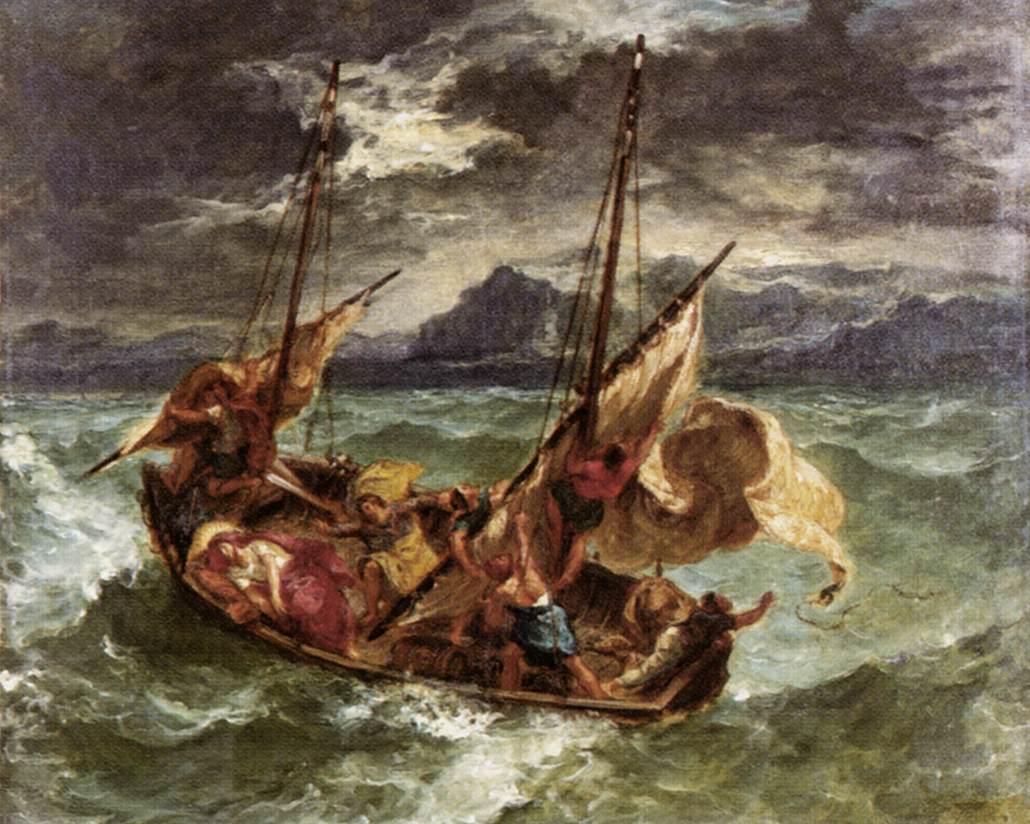Christ on the Sea of Galilee, Eugène Delacroix Description Artist, Eugène Delacroix, 1854